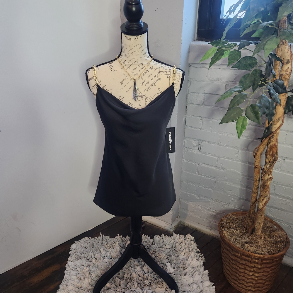 Elegant Black Camisole Top